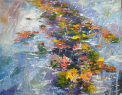 "Podzimní déšť". Svitlana Volkova, 2014. Olej, plátno 40x50. Svitlana Volkova. "Podzimní déšť". 2014