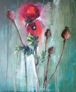 Světlana Volkova. Vlčí mák, 2016. Olej, plátno 60x80 Svitlana Volkova. Vlčí mák