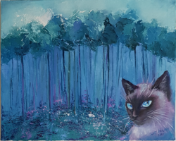 "Úsměv". 2017. Svitlana Volkova. Olej, plátno 40x50 "Úsměv". 2017